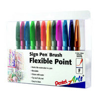 Sign Pen Brush Tip Set of 12