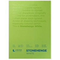 White - Stonehenge Tapebound 5X7, 250 Gram, 15 Sheets