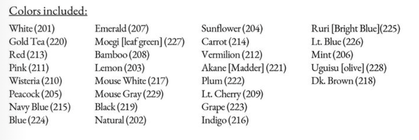 Daruma Thread Box - Large Set of Assorted Colors