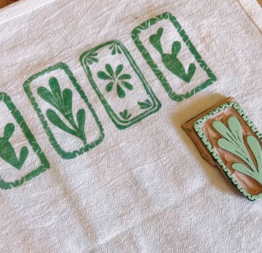 Block Printing on Fabric, Nov 6, 6:00-8:00pm**