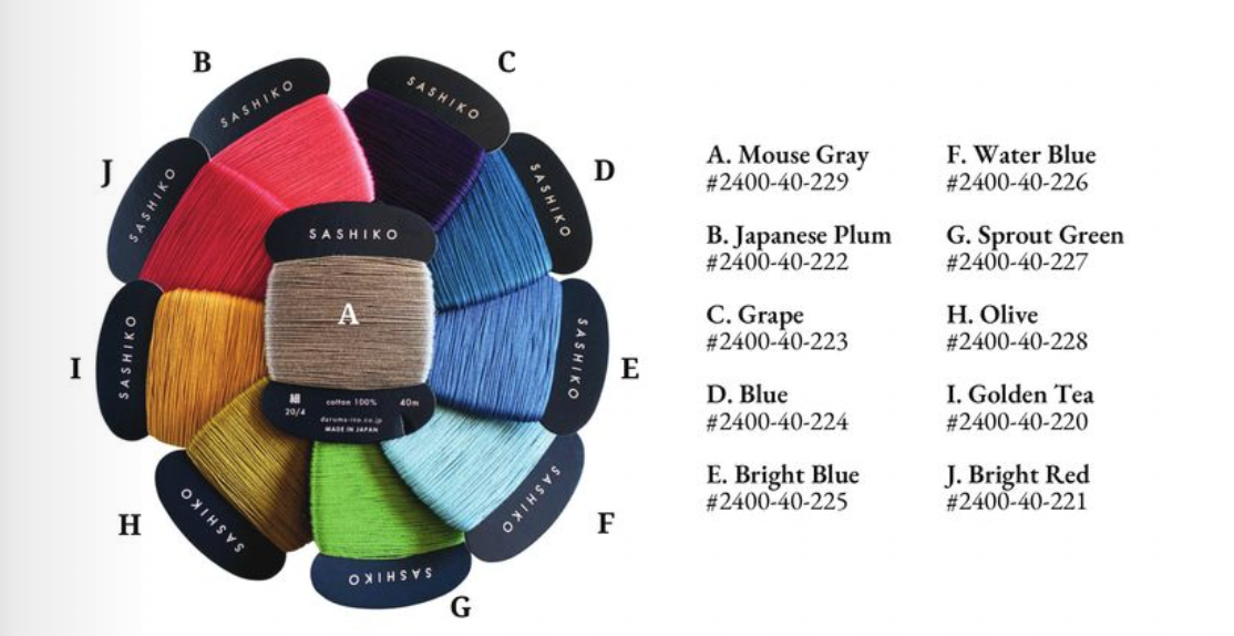 Daruma Thread (available in assorted colors)