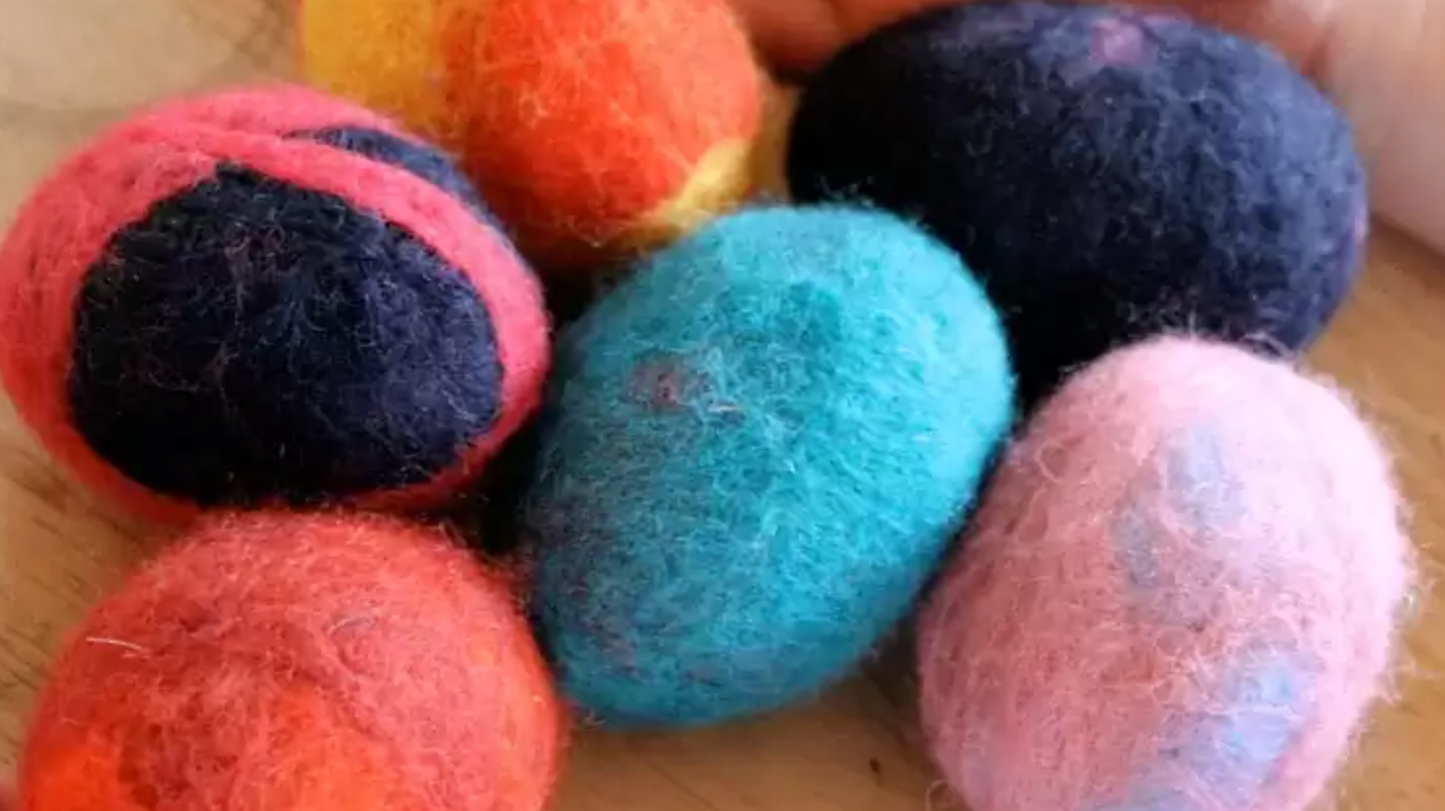 Felted Easter Eggs; Sat, Apr 4 @ 10:00am