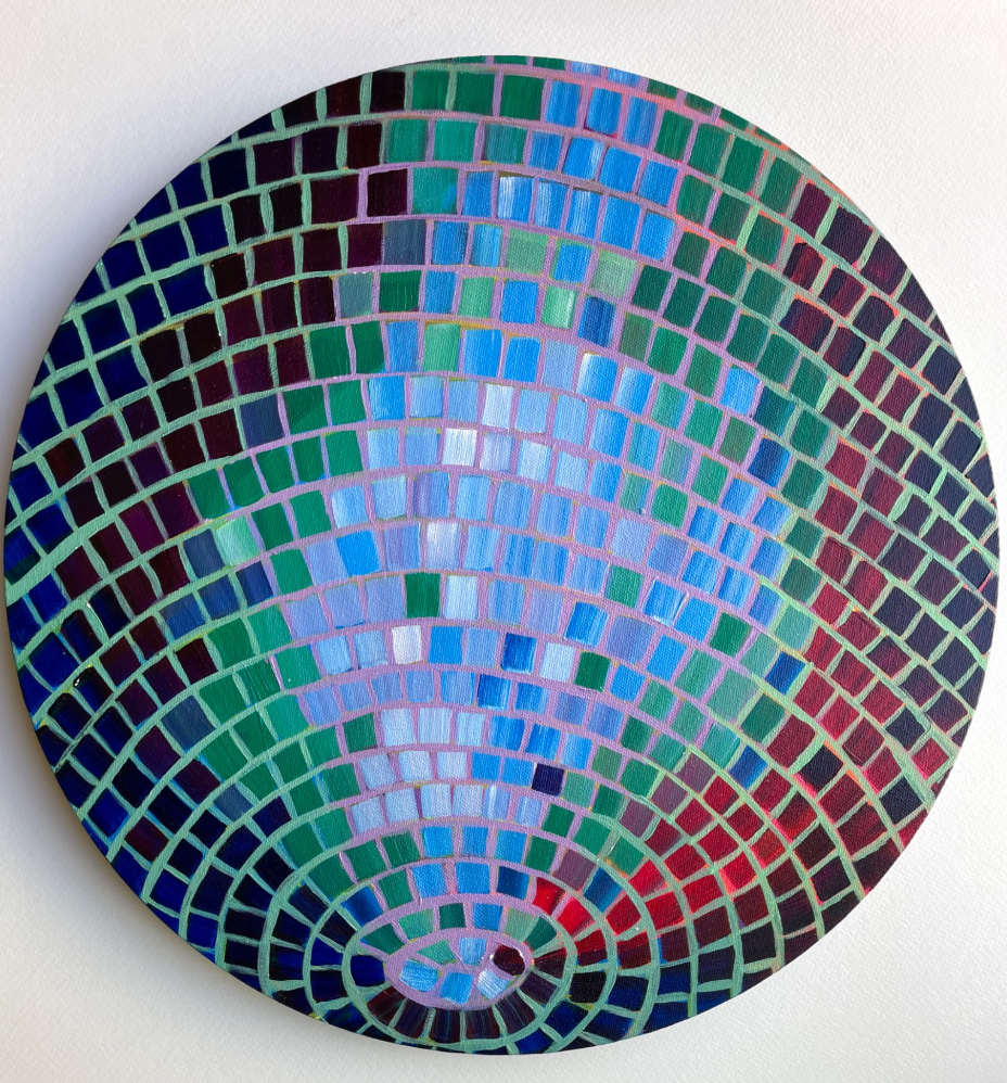 Introduction to Acrylic Painting: Disco Ball; Sat, Aug 8 @ 10:00am**