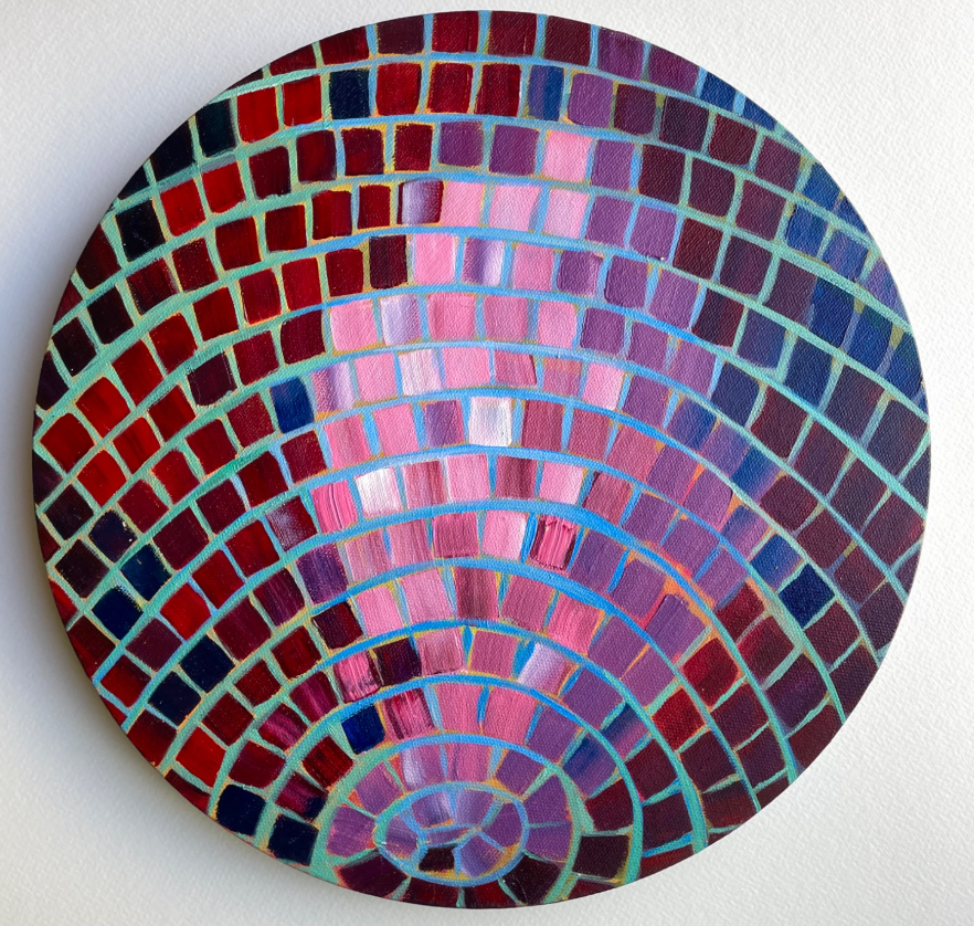 Introduction to Acrylic Painting: Disco Ball; Sat, Aug 8 @ 10:00am**