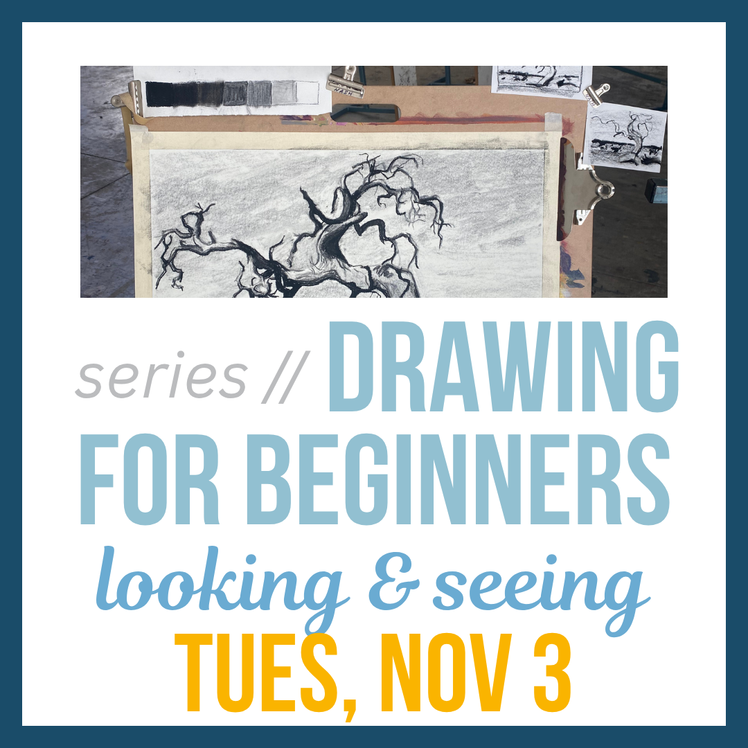Drawing for Beginners: Looking & Seeing; Tues, Nov 3 @ 5:30pm**
