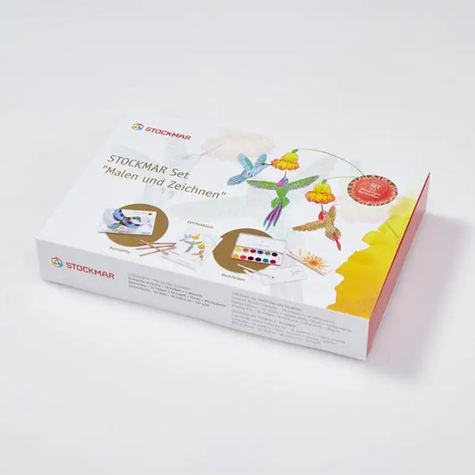 Painting and Drawing Set - Opaque Colors & Triangular Colored Pencils