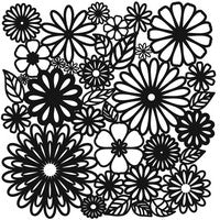 Big Blossoms Stencil