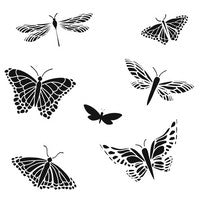 Butterflies Stencil
