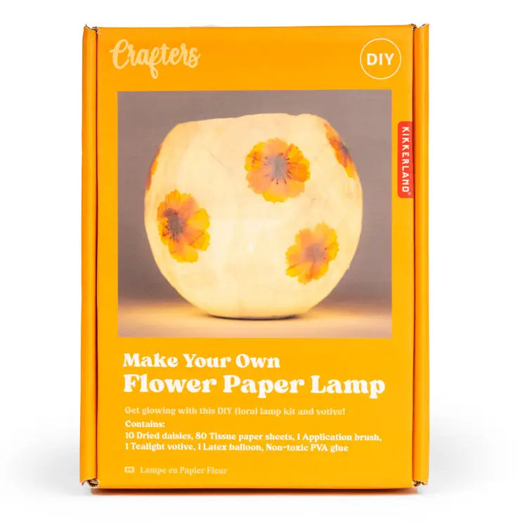 Paper Lamp with Flowers