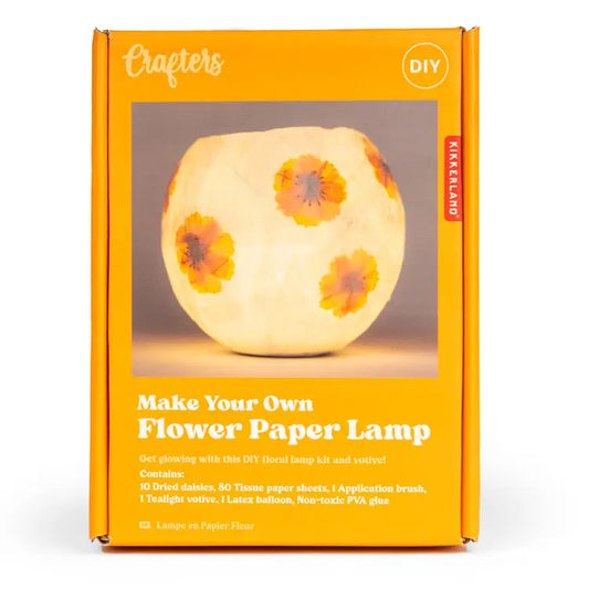 Paper Lamp with Flowers