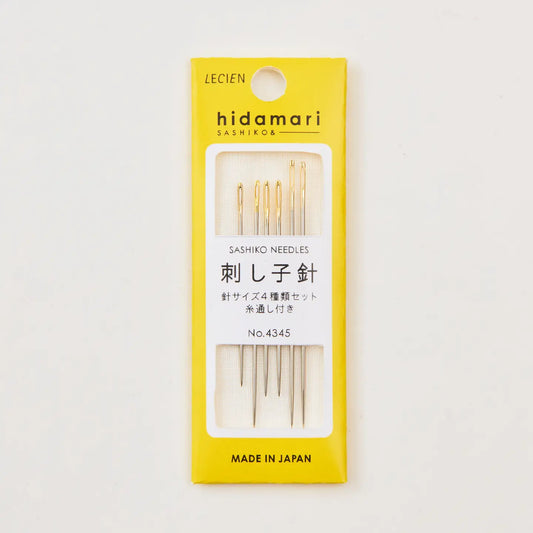 Hidamari Sashiko needles; 6 pack