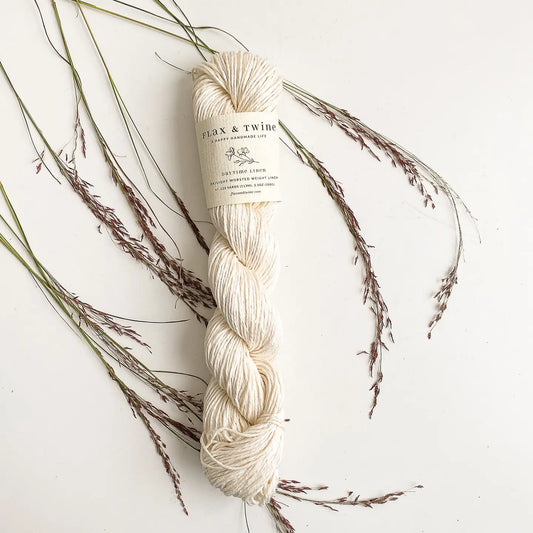 Ivory - Flax & Twine Linen DK / Light weight yarn