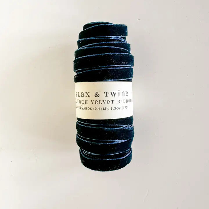 Sapphire - Velvet Ribbon (10 yards)