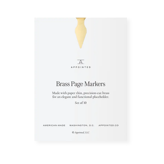 Appointed Brass Page Markers (set of 10)
