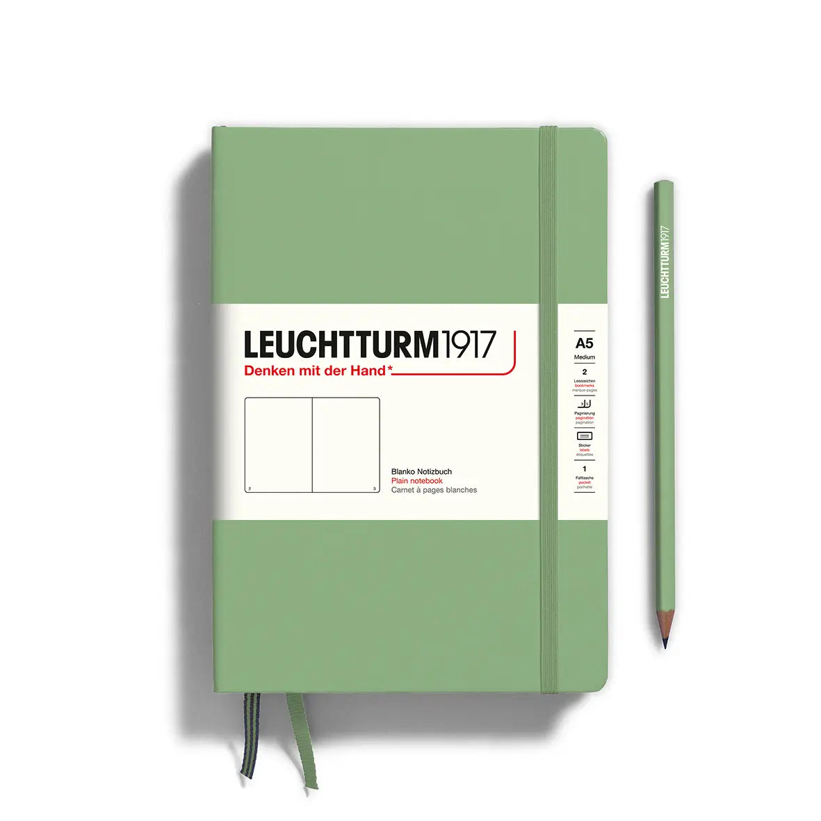 LEUCHTTURM1917 A5 Notebook Hard Cover (blank)