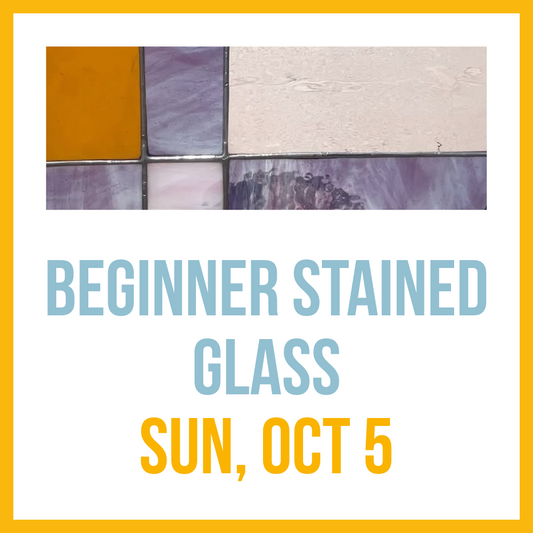 Beginner Stained Glass Workshop, October 5, 1:00pm