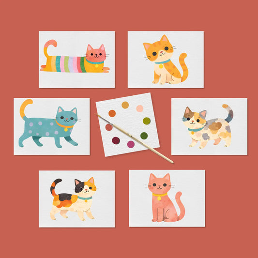 Cats: All-in-one Mini Watercolor Kit