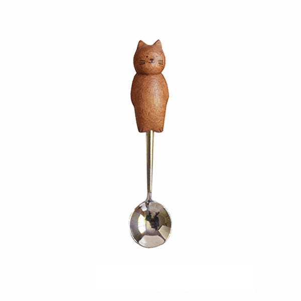 Kitten Spoon hand-carved