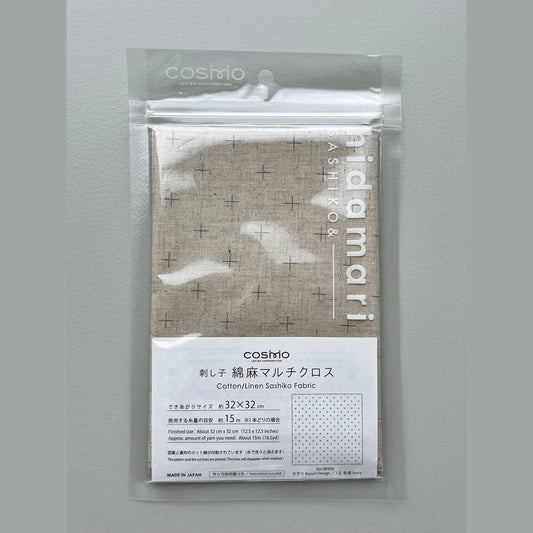 Kasuri Natural Sashiko Preprinted Fabric