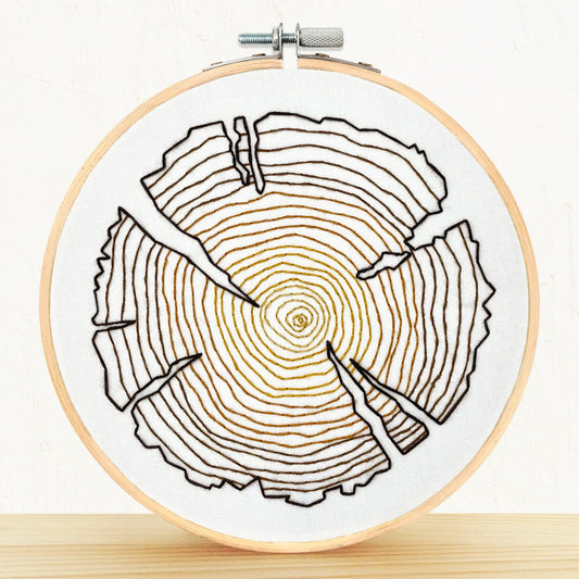 Tree Rings Embroidery Kit