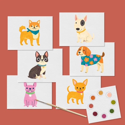 Dogs: All-in-one Mini Watercolor Kit