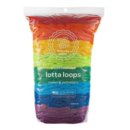 Rainbow Potholder Loops (large bag)