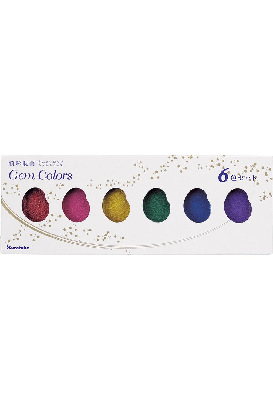 Kuretake Gansai Tambi Gem Colors; set of 6