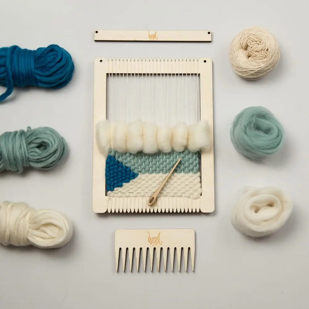 Wool Couture Small Weaving Kit - Ocean