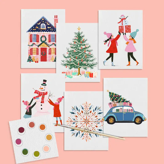 Winter Festivities: All-in-one Mini Watercolor Kit