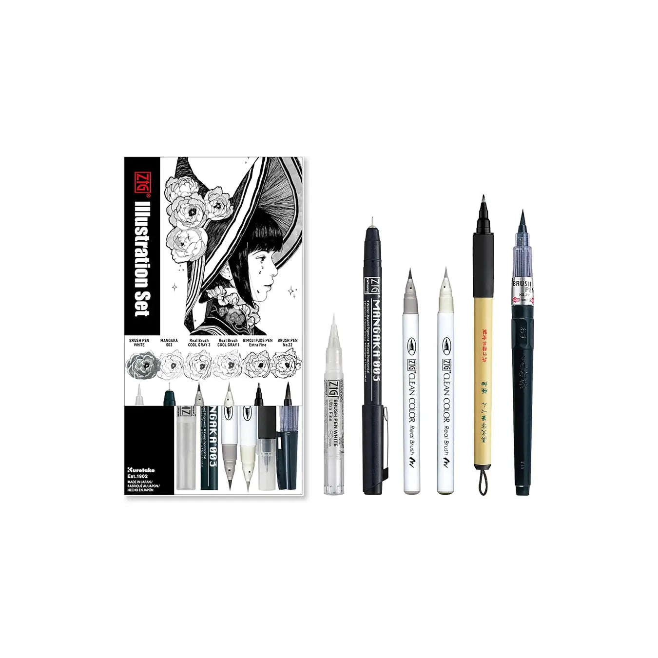 Zig Illustration Drawing Set (6 piece)