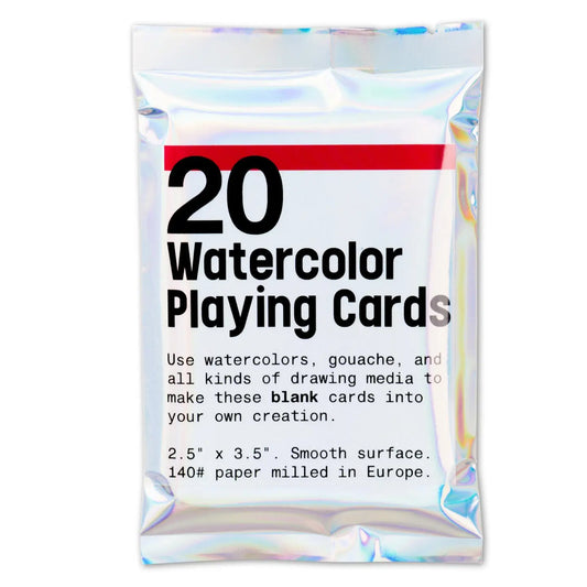Watercolor Playing Cards, 20