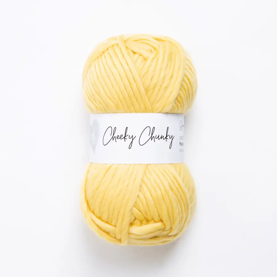 Cheeky Chunky Merino Wool Yarn - Lemon