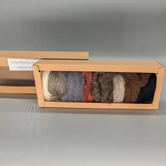Colorful Roving Medium; Earth tones (8 colors)
