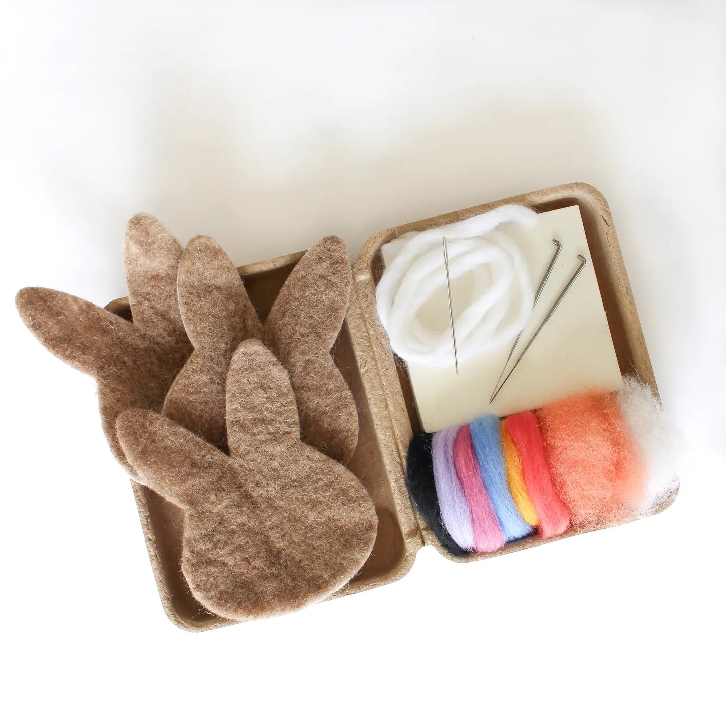 Felting Craft Kit - Brown Bunnies
