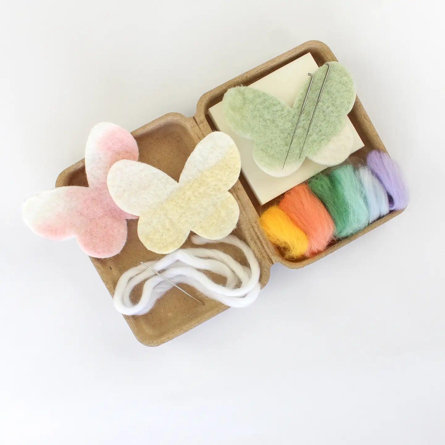 Felting Craft Kit - Colorful Butterflies