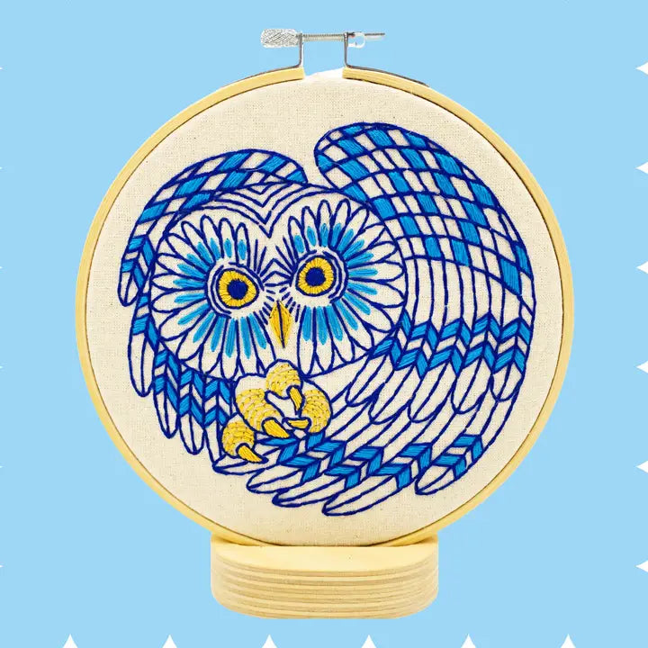 Boreal Owl Embroidery Kit