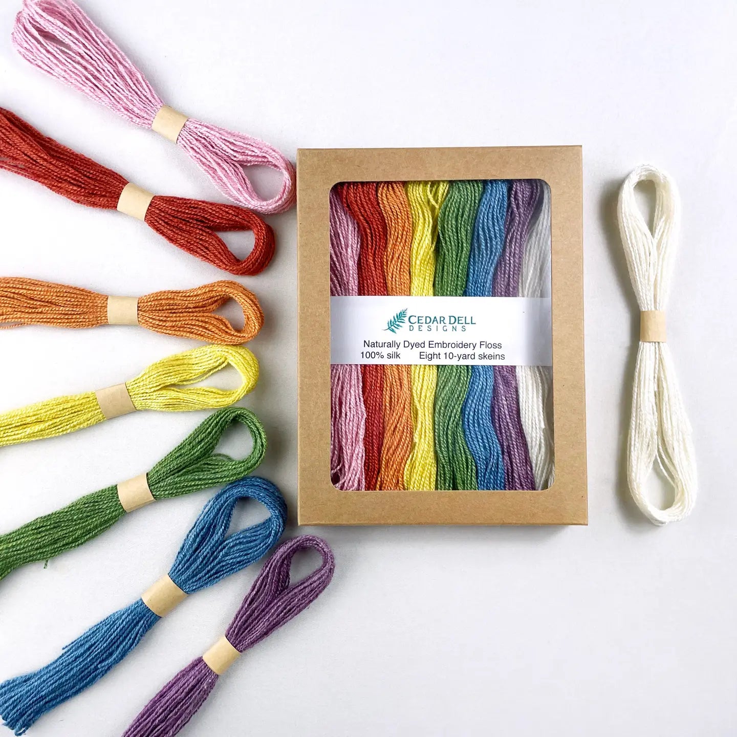 Embroidery Floss - Naturally Dyed Rainbow (silk)