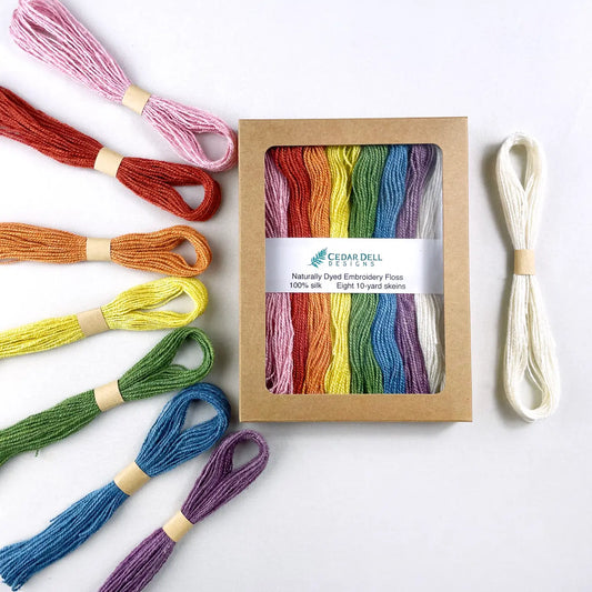 Embroidery Floss - Naturally Dyed Rainbow (silk)