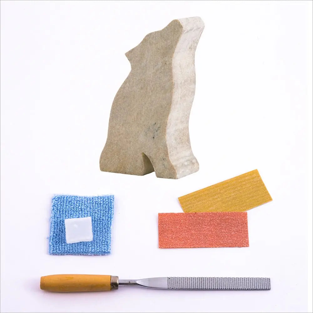 Soapstone Carving Kit - Wolf
