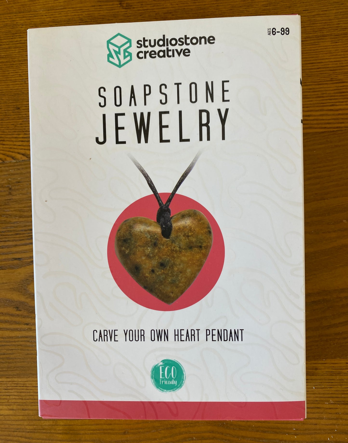 Soapstone Carving Kit - Heart Pendant